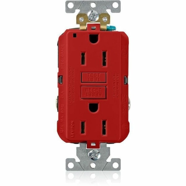 Leviton SmartlockPro GFCI 15A Ind Gr Red G5262-R - main