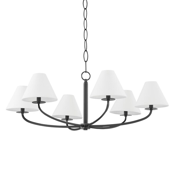 Hudson Valley Lighting Becki Owens X Stacey 6 Light Chandelier 40.25 In. Old Bronze BKO901-OB - main