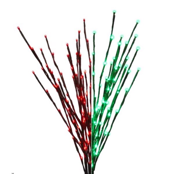 Celebrations LED Green/Red Light Burst Color Change 32 in. Pathway Decor 12-01013A - main