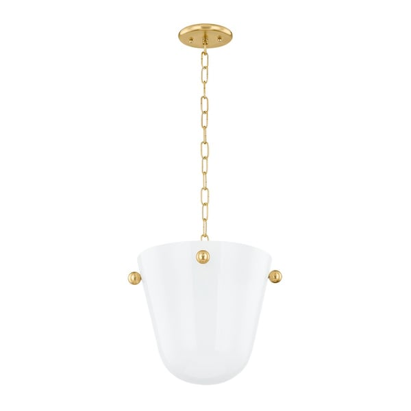 Mitzi Rima 1 Light Pendant 13.75 In. Aged Brass H923701-AGB - main