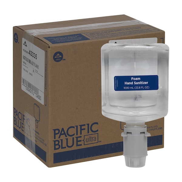 Georgia-Pacific Hand Sanitizer, 1000mL, Foam, Unscented, PK4 43335 - main