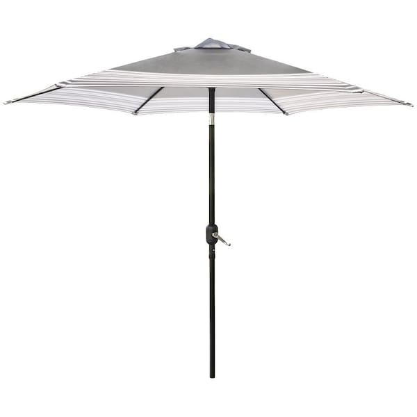 Seasonal Trends Tilt/Crank Market Umbrella, 94.4 in H, 106.2 in W Canopy, 106.2 in L Canopy, Hexagonal Canopy 59793 - main