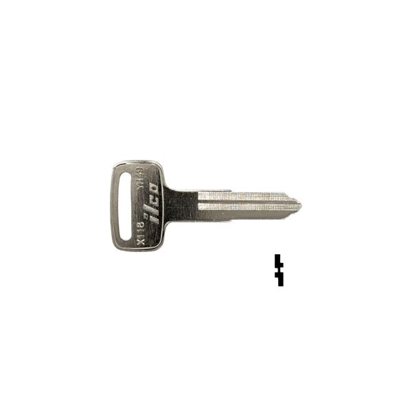 Ilco Unican Yamaha Key Blank YH49, 10PK X118 - main