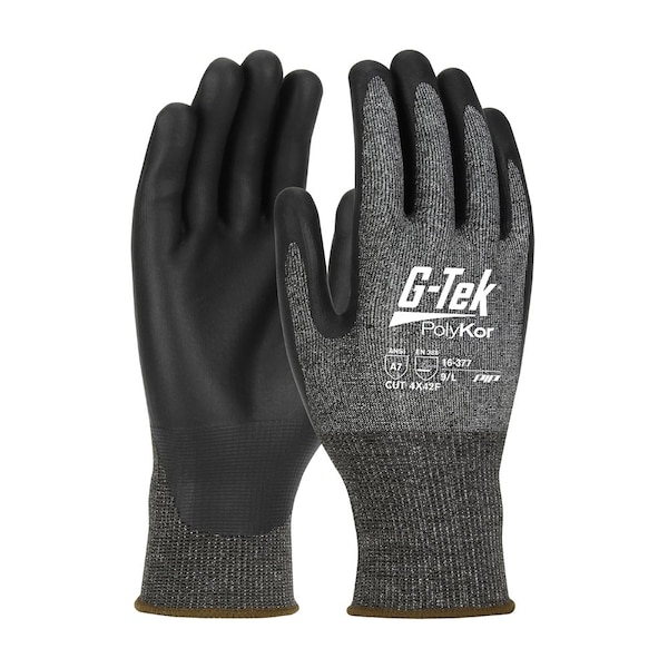G-Tek Touchscreen Cut-Resistant Gloves, XL, Coating, Knit Wrist Cuff, Resists: Abrasion, Chemical, Cut 16-377/XL - main