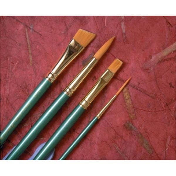 Princeton Artist Brush Co Princeton Brush Good Synthetic Sable Watercolor and Acrylic Brush Fan 4 4350FN-4 - main