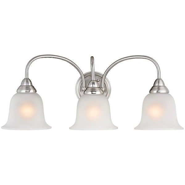 Boston Harbor Boston Harbor LYB130928-3VL-BN Vanity Light Fixture, CFL Lamp, Brushed Nickel LYB130928-3VL-BN - main