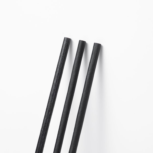Greenprint Greenprint Agave Based Black Agave Wide 6" Cocktail Straw, Paper Wrapped 1,200 ct JBA15W - main