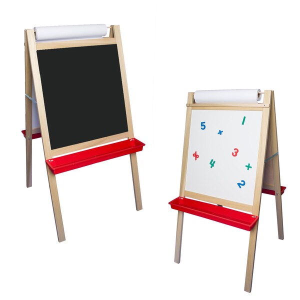 Flipside Deluxe Magnetic Paper Roll Easel - Black Chalk/White Markerboard 17443 - main