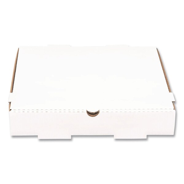 Karat Corrugated Pizza Boxes, 12 x 12 x 1.97, White/Brown, 50PK FP-PBF12W - main