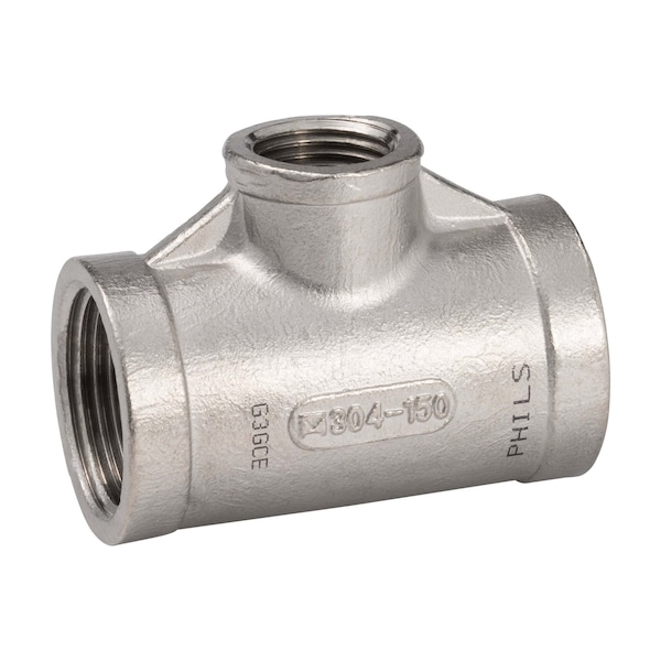 Proline Series Stainless Steel 304 1-in FIP x 1/2-in FIP Tee SF-902B - main