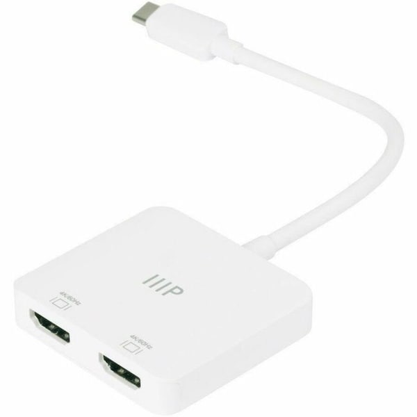 Monoprice USB-C to Dual 4K HDMI Adapter Dual 4K at 60Hz 43525 - main