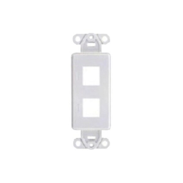 Belden 2-PORT KEYCONNECT DECO ADAPTER, ELECTRIC WHITE, AX106573-EW - main