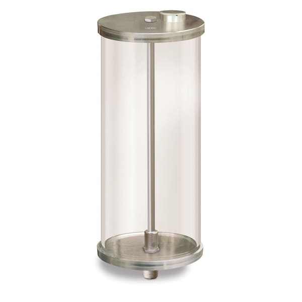 Oil-Rite Acrylic Reservoirs with Filters - 1 gal, 1/4in. Male NPT, Pipe Mount, Buna-N and Viton B966-1282AB2W - main