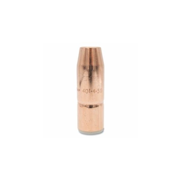 Bernard Air-Cooled Bore Nozzle, Standard-Duty, Slip-On, 1/2 in Bore, 1/8 in Recess, Tapered, Copper, 10PK 360-401-4-50 - main