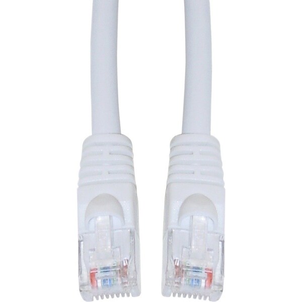 Cable Wholesale Cat5e White Copper Ethernet Patch Cable, Snagless/Molded Boot, POE Compliant, 75 foot 10X6-09175 - main