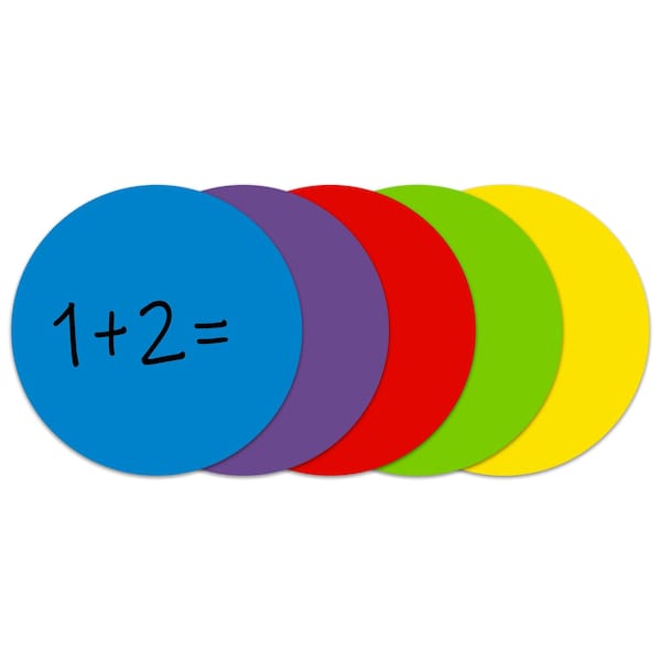 C-Line Products 11" Assorted Dry Erase Dot Decals, 5/PK 40520 - main