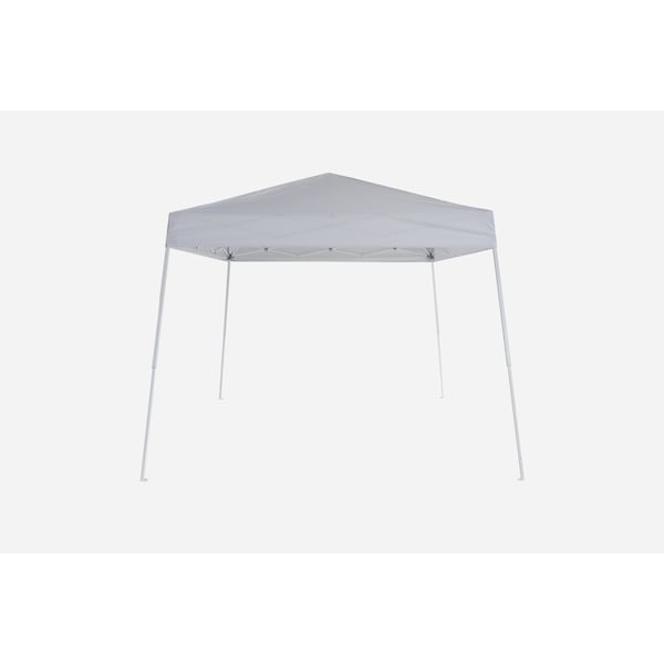 Impact Canopy Portable 8x8 Slant Pop Up Q-Shade High Performance Lightweight Outdoor Canopy KIT, Light Grey 040001013 - main