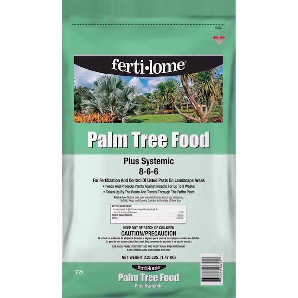 Ferti-Lome Ferti-lome PALM TREE FOOD PLUS SYSTEMIC 8-6-6 Granules Plant Food 4 lb 13725 - main