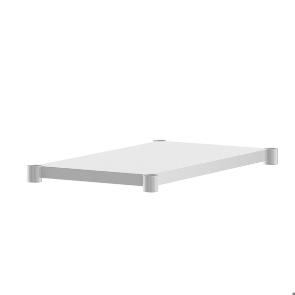 Flash Furniture Woodford Galvanized Under Shelf - Adjustable Lower Shelf for 24in. x 36in. Stainless Steel Tables NH-GU-2436-GG - main