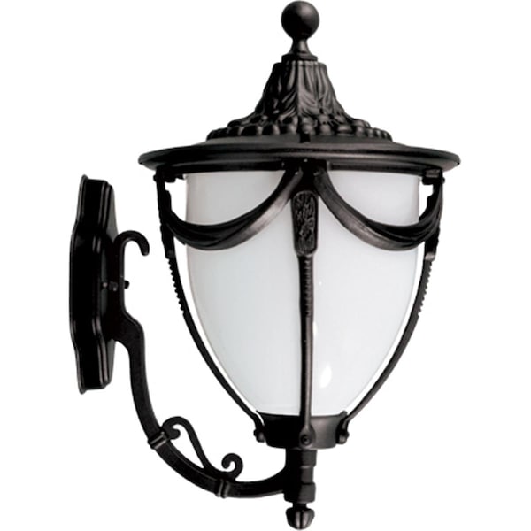Intense Powder Coated Cast Aluminum Wall Light Fixture, Black - 18 x 11.06 x 13.06 in. IN2929586 - main