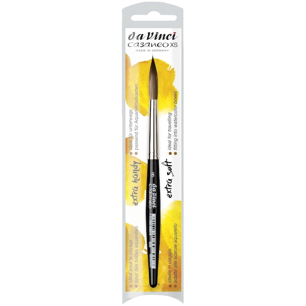 Da Vinci CASANEO XS Rigger, Extra Soft Synthetic, Watercolor, Liner, Series 989, Size 8 VA-989_8 - main