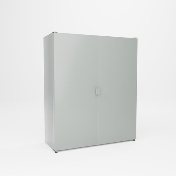 Pucel Pocket Door Bin Cabinet No Adjustable Shelves, 60 in W x 72 in H x 24 in D, Light Blue PDBC-6072-00-227 - main
