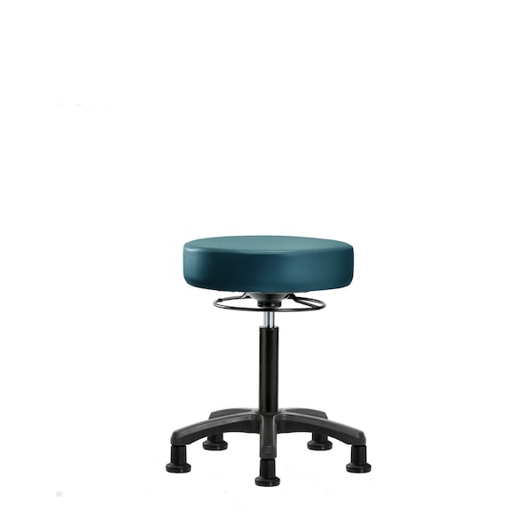 Blue Ridge Ergonomics Vinyl Mini-Stool, Med Bench, Glides, Royal BR-VMBMS-RG-NF-RG-8801 - main