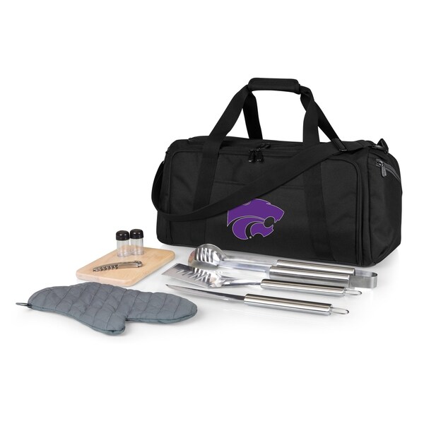 Picnic Time Family Of Brands NCAA Kansas State Wildcats BBQ Kit Grill Set & Cooler, BBQ Accessories 757-06-175-254-0 - main