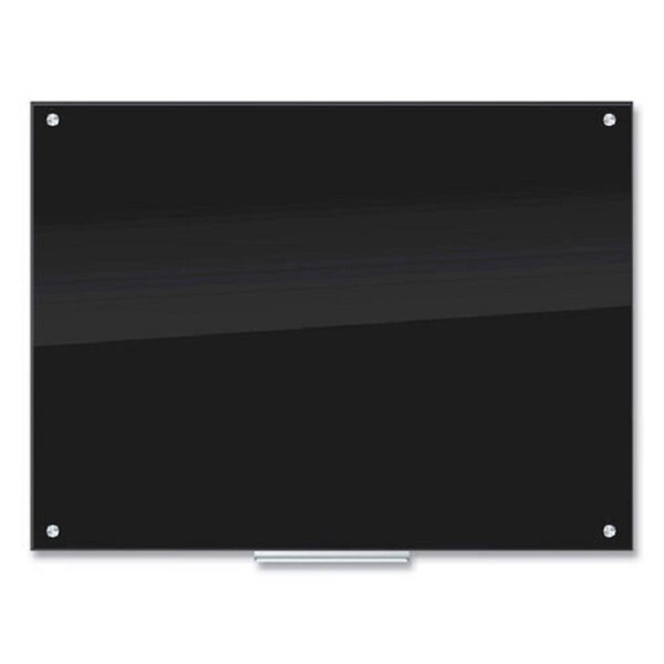 Paperperfect 48 x 36 in. Glass Dry Erase Board, Black PA3193537 - main