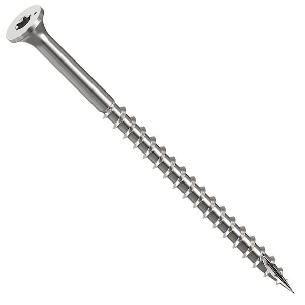 National Nail Deck Screw, #10 Thread, 3 In L, Bugle Head, Star Drive, Type 17 Slash Point, Stainless Steel 0348174S - main