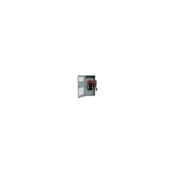 Eaton Safety Switch, Fusible, SPST, Single Phase, NEMA 3R, Outdoor, Steel DH221NRK - main