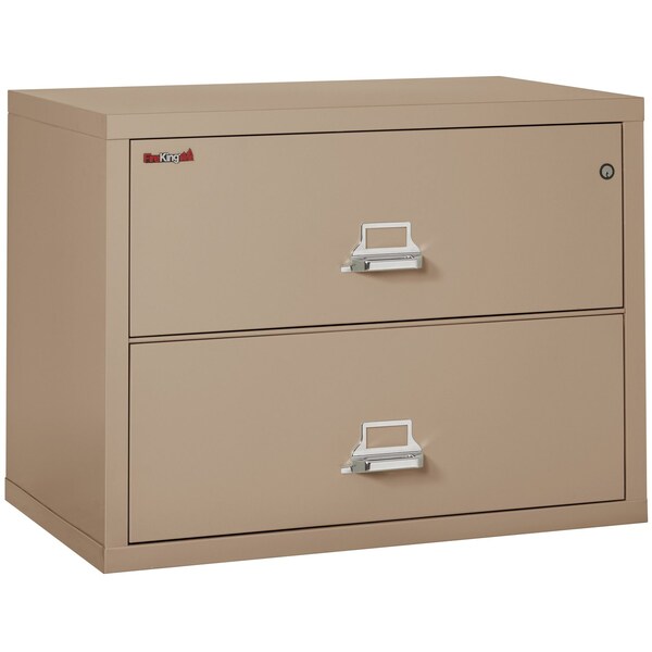 Fireking 2 Drawer, 1 Hr Fire & Impact Rated, 38" Wide Lateral Taupe 2-3822-CTA - main