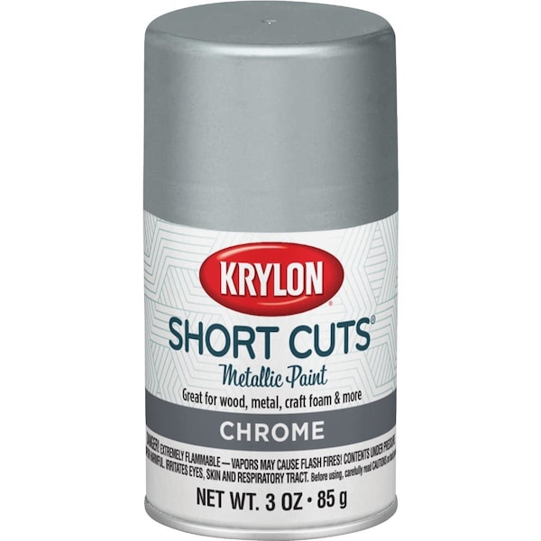 Krylon Short Cuts 3 Oz. High-Gloss Enamel Spray Paint Chrome SCS-032 - main