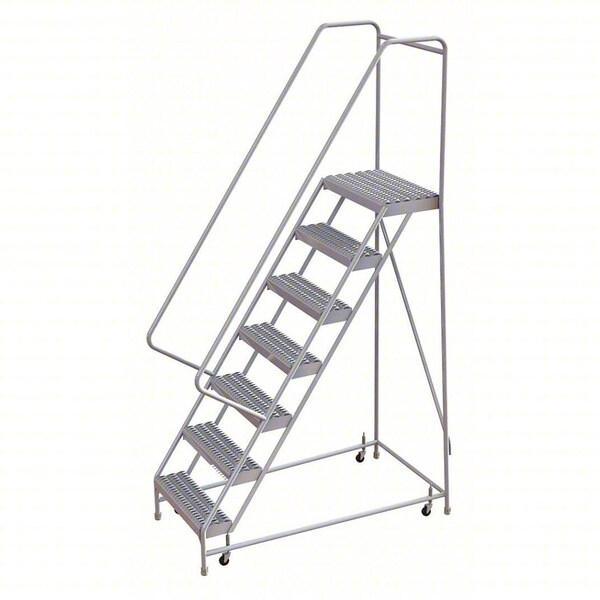 Tri-Arc 102 in H Aluminum Rolling Ladder, 7 Steps, 350 lb Load Capacity WLAR107245 - main