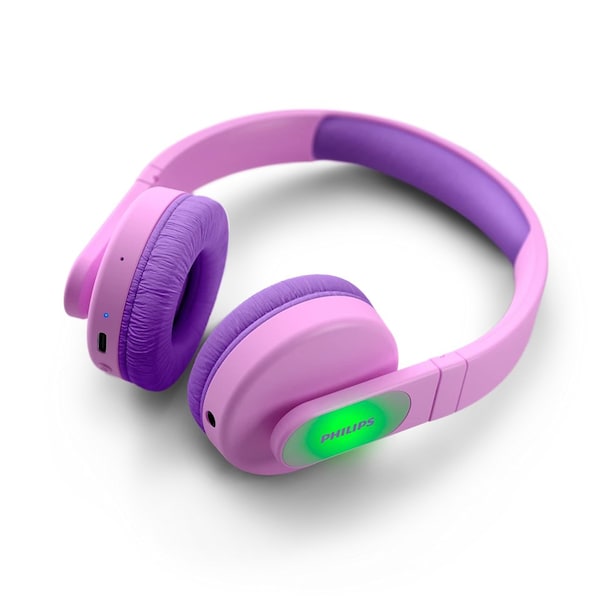 Signify K4206 Kids Wireless Bluetooth Headphone, Safe Listening, Parental Control APP, 28hr Battery - Pink TAK4206PK/00 - main