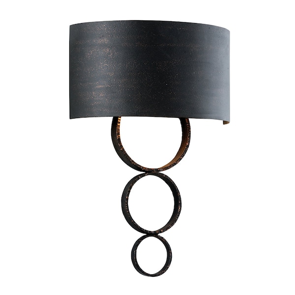 Troy Lighting Rivington 2 Light Wall Sconce 12 In. Charred Copper B7232-CH - main