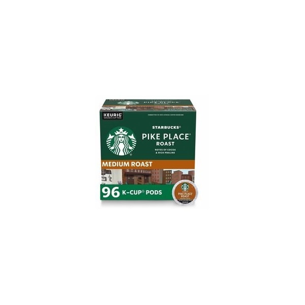 Starbucks K-Cup Pike Place Roast Coffee, Compatible with Keurig Brewer, Medium, K-Cup, Pike Place Roast, 24PK 12434812 - main