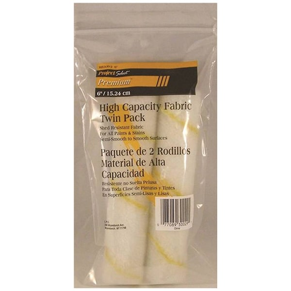 Linzer 6in x 3/8in Nap Linzer Project Select Moisture and Solvent Resistant Roller Cover, 2PK MR300-2-6" - main