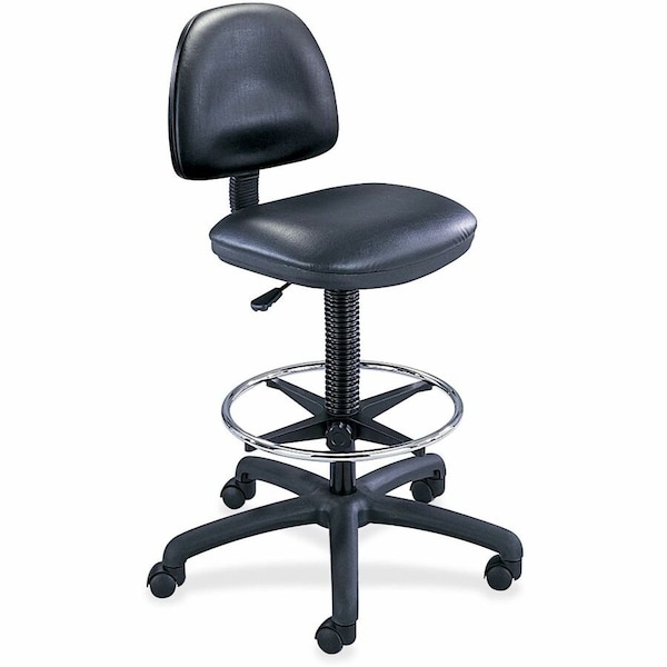 Safco Chair with Footring, 25 in W 25" L 54" H, Vinyl Seat 3406BL - main