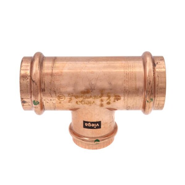 Viega ProPress tee P1 1.5 P2 1.5 P3 1.25 copper 77472 - main