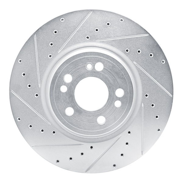 Dynamic Friction Co DFC Brake Rotor - Drilled & Slotted - Silver 631-63192L - main