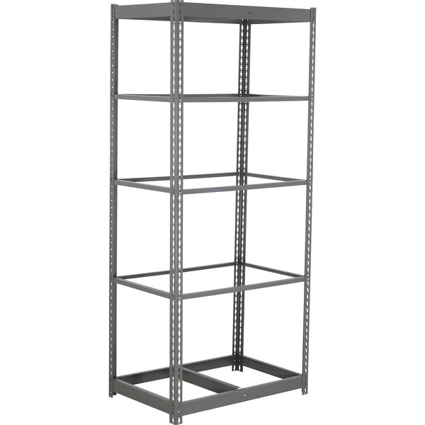 Global Industrial 5 Shelf, Commercial Duty Boltless Shelving, Starter, 48"W x 12"D x 60"H, No Deck 255403 - main