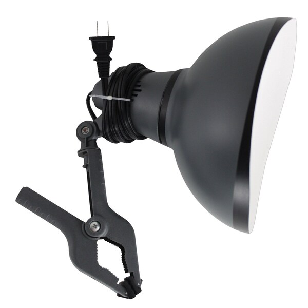Stonepoint Plastic Clamp Lamp No Bulb Included, For Bulbs Up to 75 Watts, 6ft Cord 1100 - main