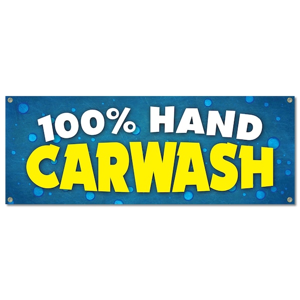 Signmission Hand Car Wash, 18 Inch, Banner B-30387 - main
