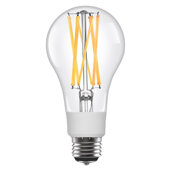 Ledvance/ Sylvania LED TruWave 3WAY A21 Clear, 6.5/9/13.5W, 100W, 90+CRI, 600/900/1450 Lumen, 5000K, 15000 life LED13.5A213WAYO950CL13YTL - main