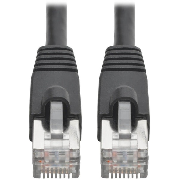 Eaton Tripp Lite Series Cat6a 10G Snagless Shielded STP Ethernet Cable RJ45 M/M, PoE, Black, 1 ft. N262-001-BK - main