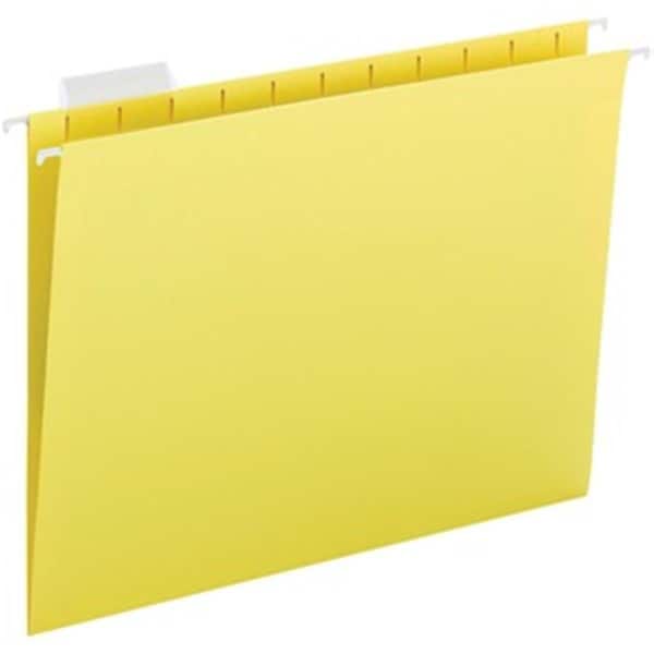 Davenport 0.2 Cut Hanging File Folders, Yellow - Pack of 25 DA1878560 - main