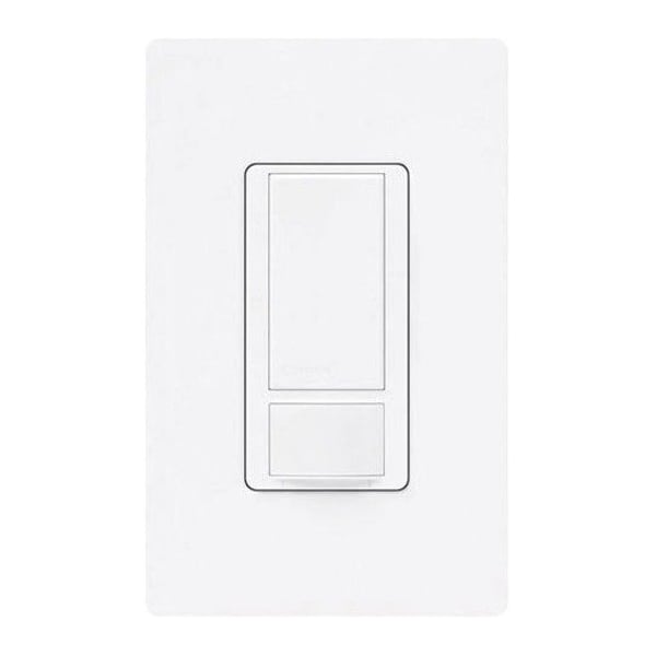 Lutron Wall Mount Sensor, Occupancy, Photocell, Vacancy, Hard Wired, White, 900 sq ft, Fluorescent, Halogen, Incandescent, LED MS-OPS2-WH - main
