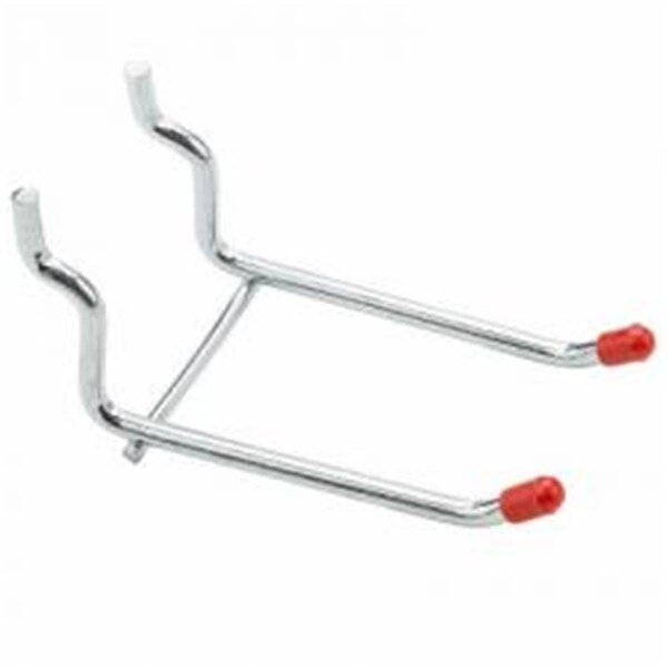 Protectionpro 3 in. Zinc Double Peg Hook, Red, 4PK PR697334 - main