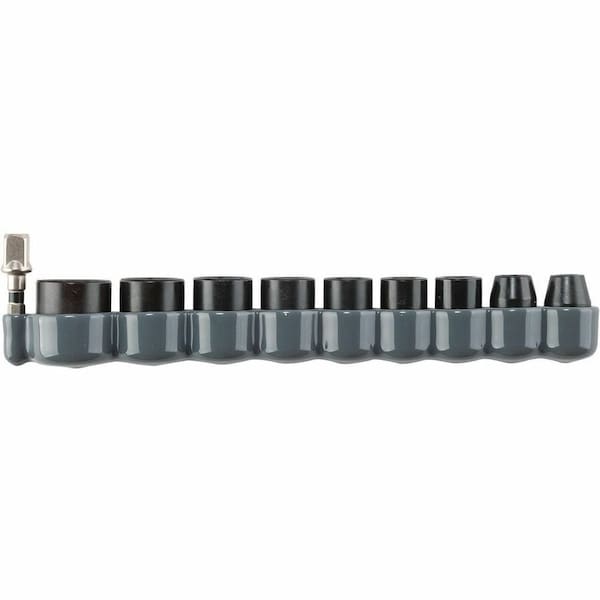 Makita 3/8 in Drive Impact XPS Metric Impact Socket S, 10 pcs Standard Socket, Black Oxide E-01688 - main